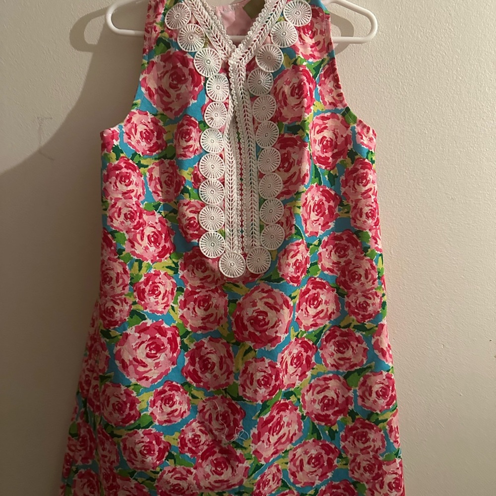 Lilly Pulitzer Pink and Blue Floral Kids Dress